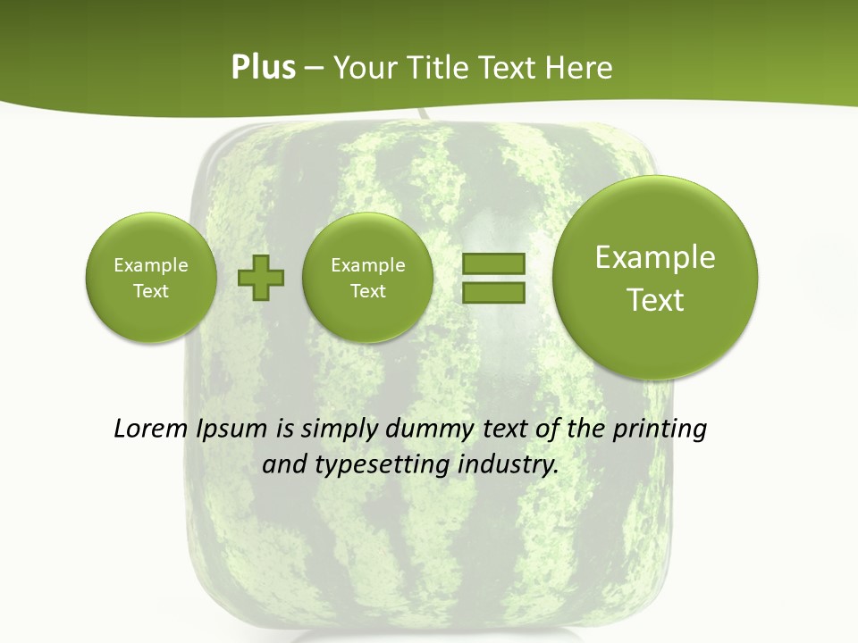 Vitamin Circle Snack PowerPoint Template