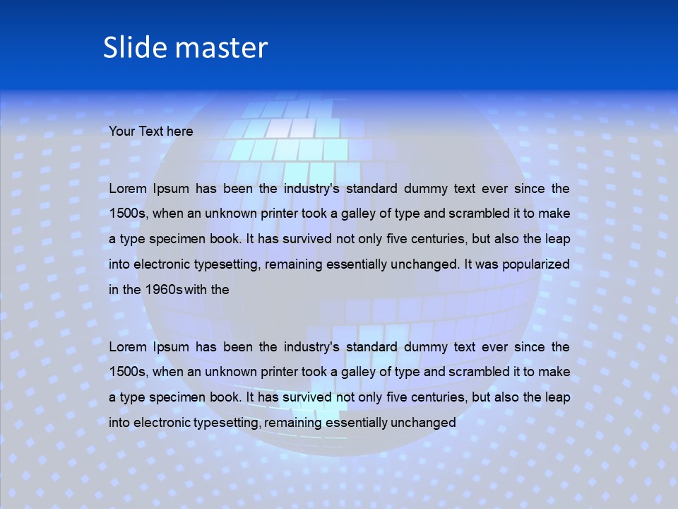 Retro Reflection Club PowerPoint Template