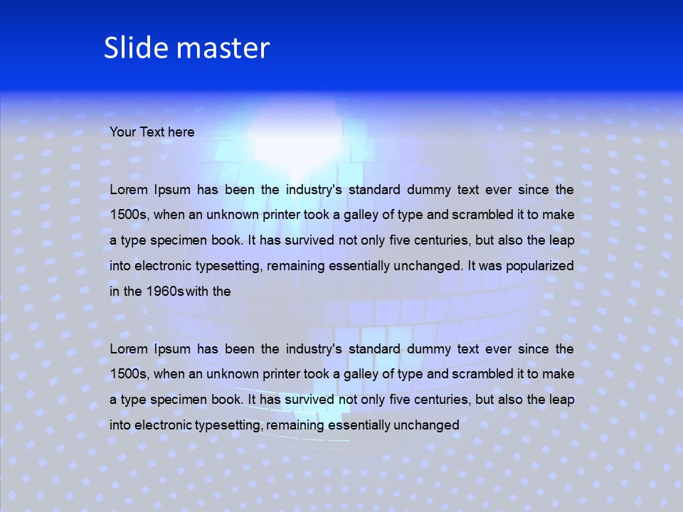 Spotlight Mirrored Light PowerPoint Template