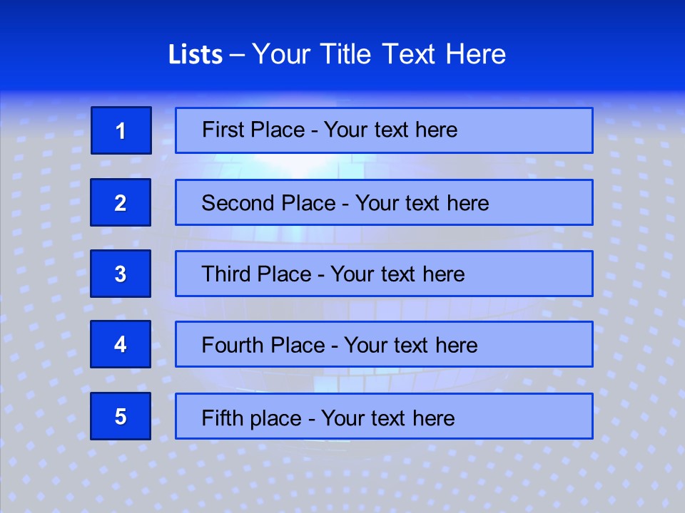 Spotlight Mirrored Light PowerPoint Template