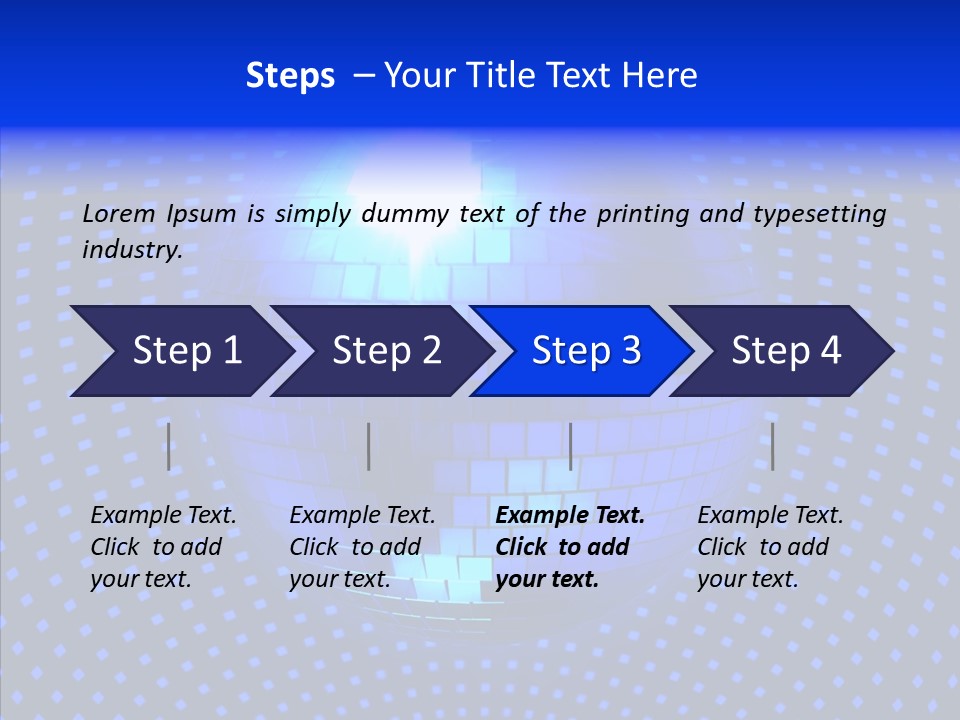 Spotlight Mirrored Light PowerPoint Template