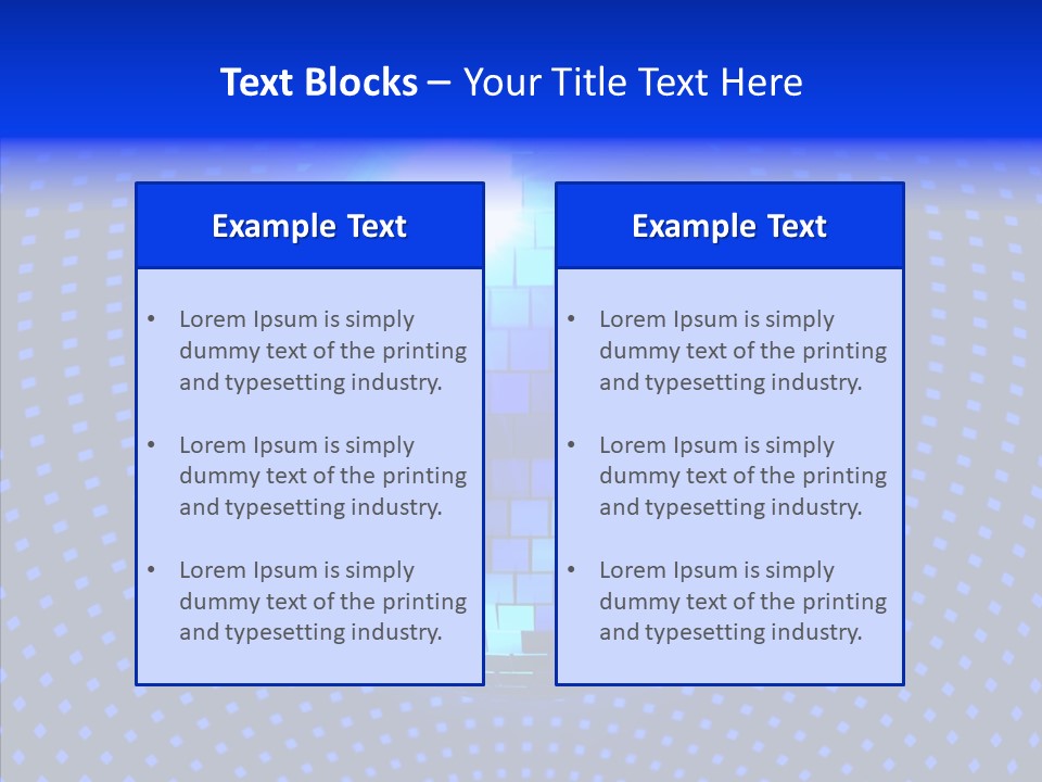 Spotlight Mirrored Light PowerPoint Template