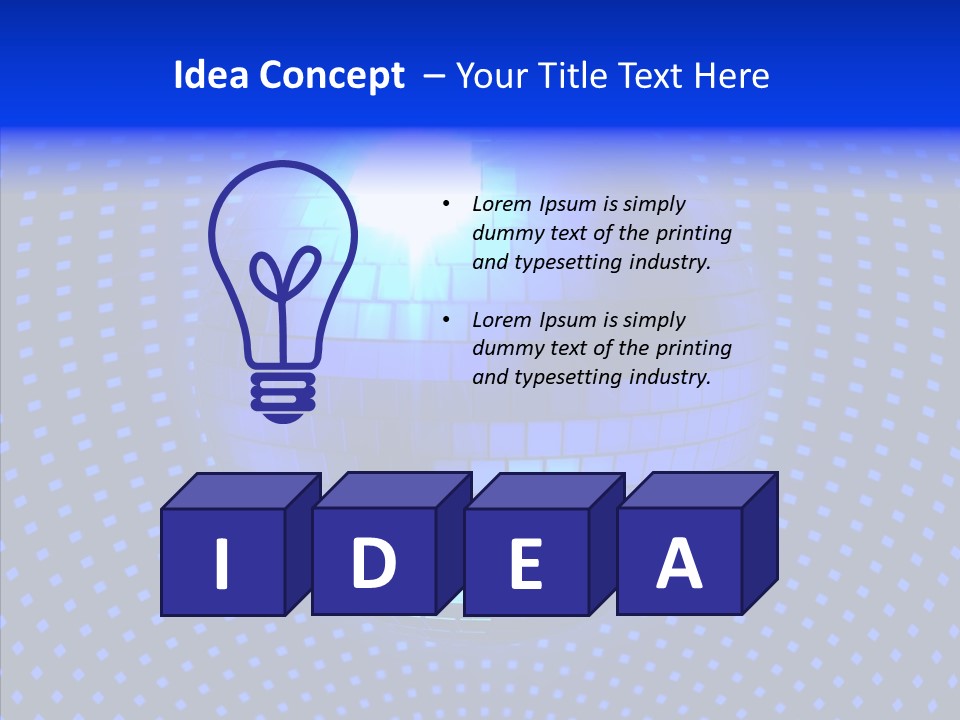 Spotlight Mirrored Light PowerPoint Template