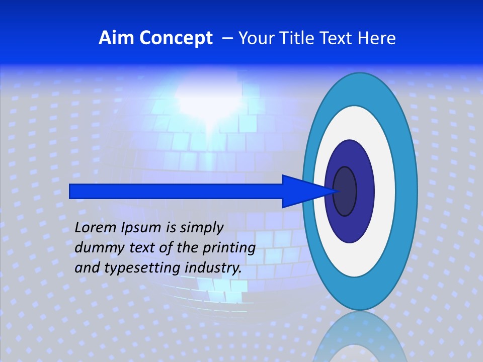 Spotlight Mirrored Light PowerPoint Template