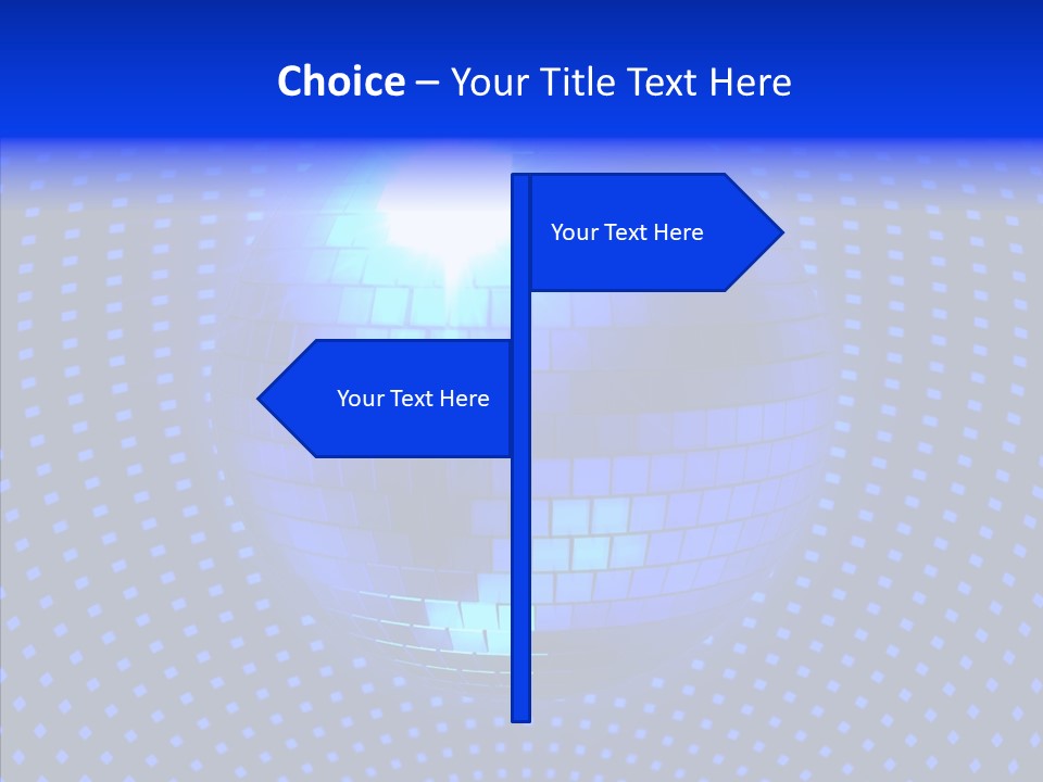 Spotlight Mirrored Light PowerPoint Template