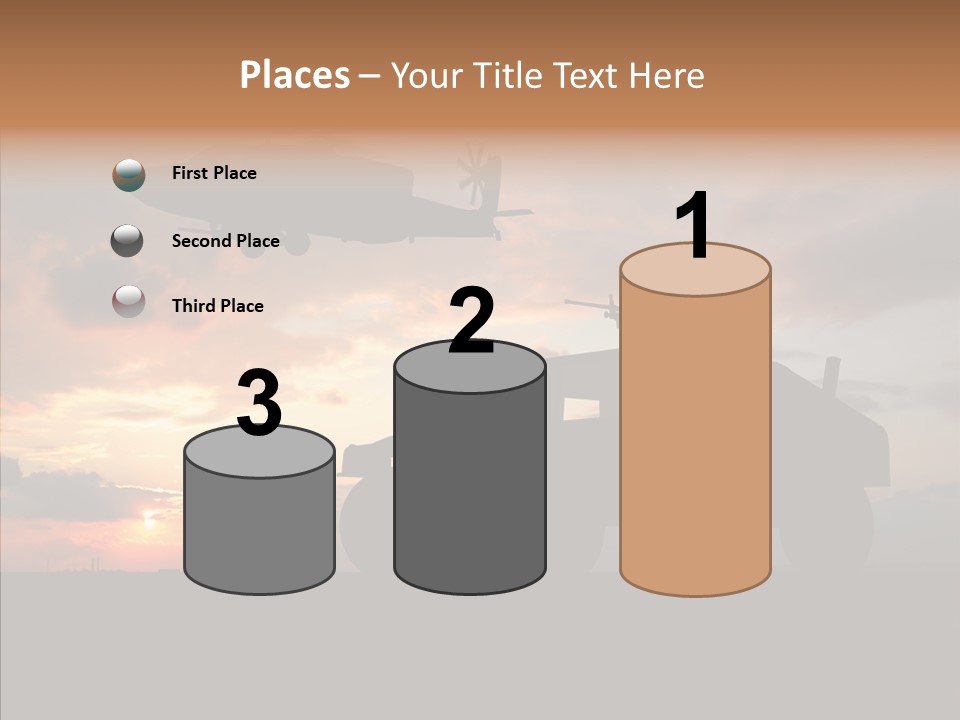 Helicopter Convoy Libya PowerPoint Template