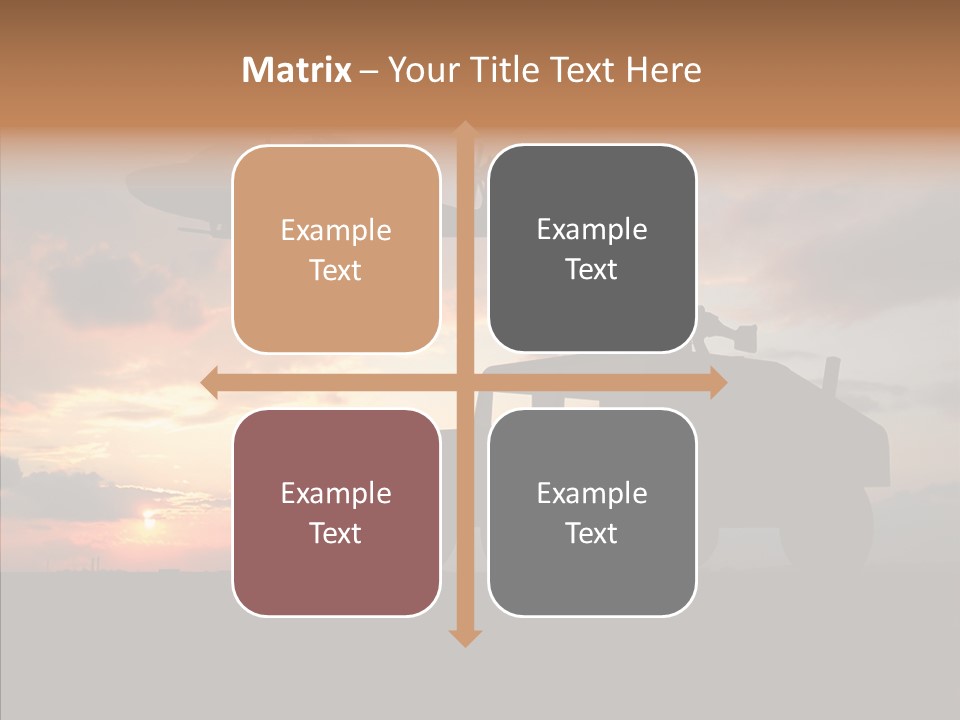 Helicopter Convoy Libya PowerPoint Template