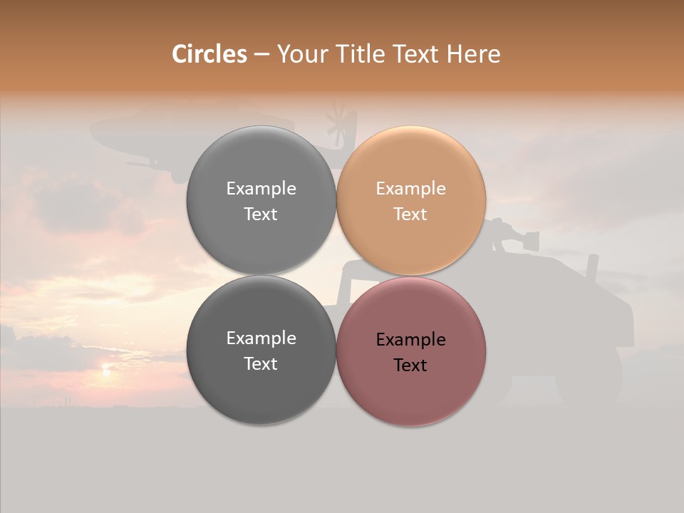 Helicopter Convoy Libya PowerPoint Template