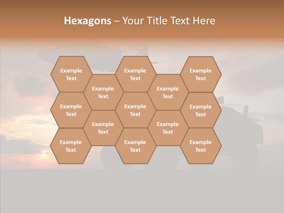 Helicopter Convoy Libya PowerPoint Template