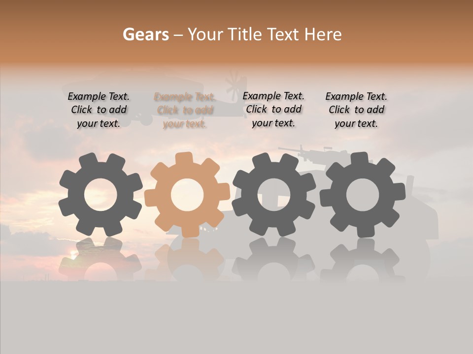 Helicopter Convoy Libya PowerPoint Template