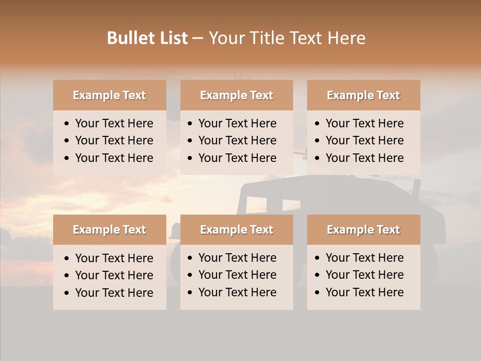 Helicopter Convoy Libya PowerPoint Template