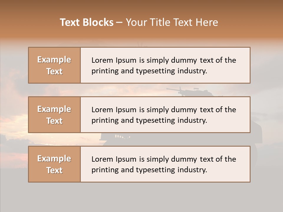 Helicopter Convoy Libya PowerPoint Template