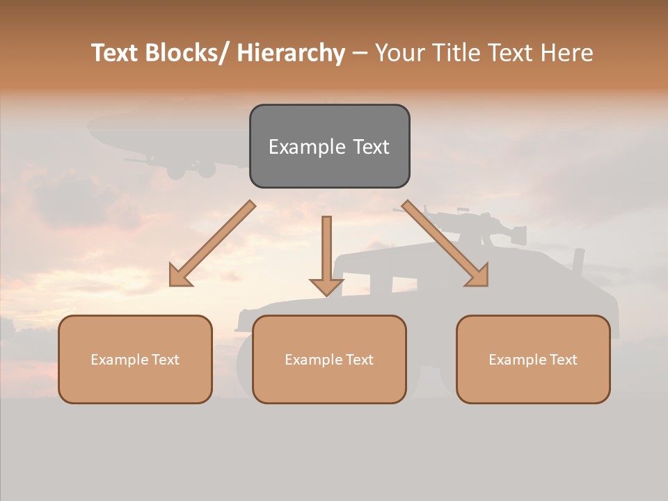 Helicopter Convoy Libya PowerPoint Template