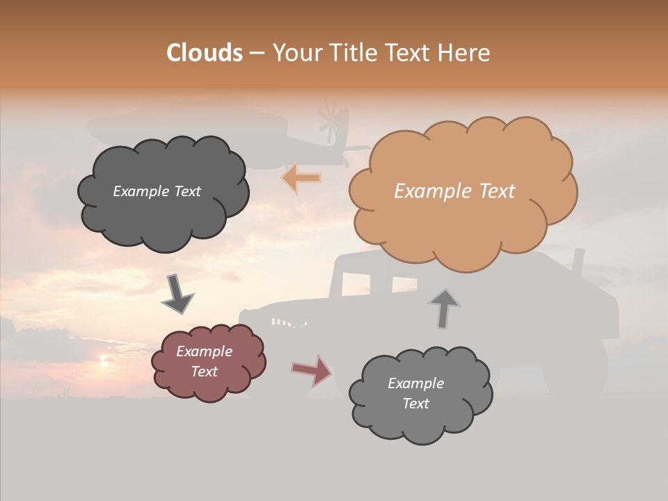 Helicopter Convoy Libya PowerPoint Template