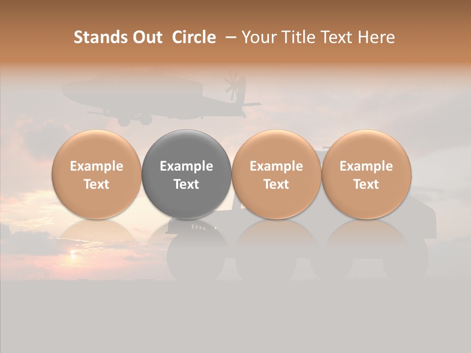 Helicopter Convoy Libya PowerPoint Template