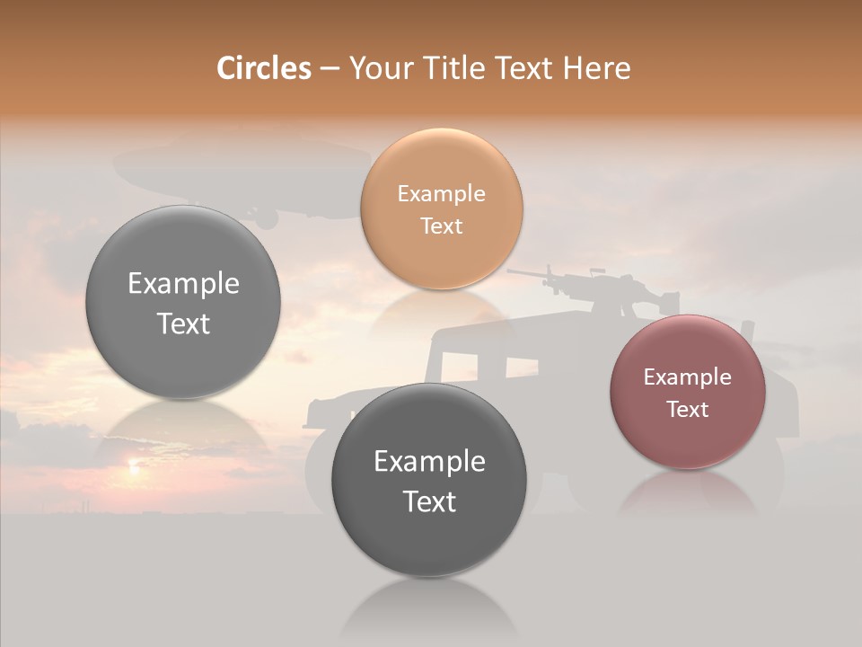 Helicopter Convoy Libya PowerPoint Template