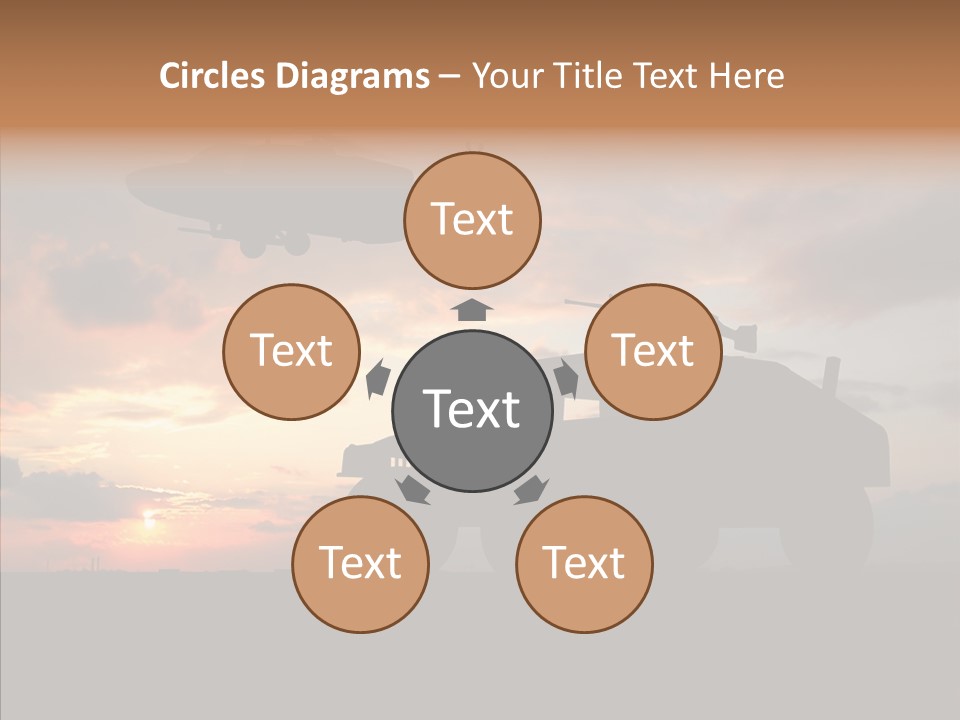 Helicopter Convoy Libya PowerPoint Template