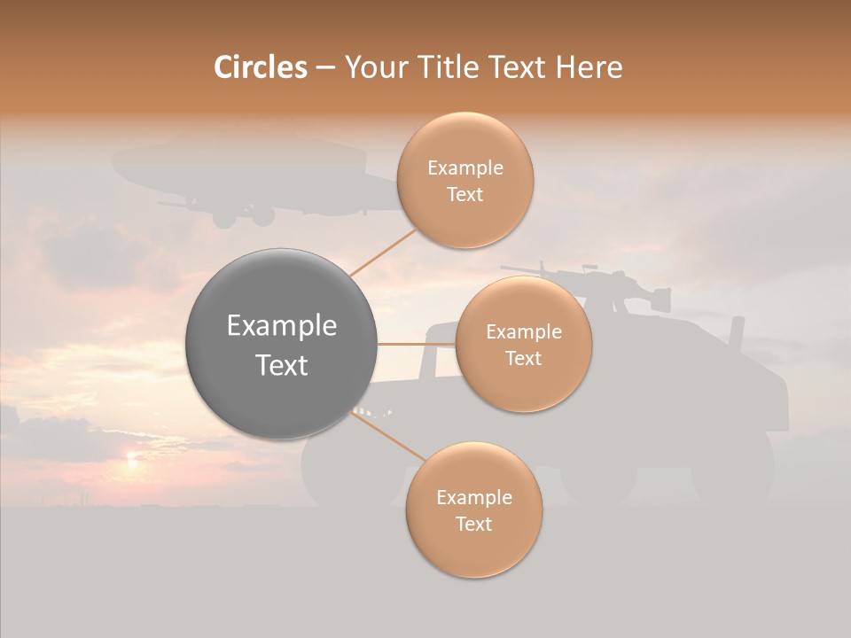 Helicopter Convoy Libya PowerPoint Template