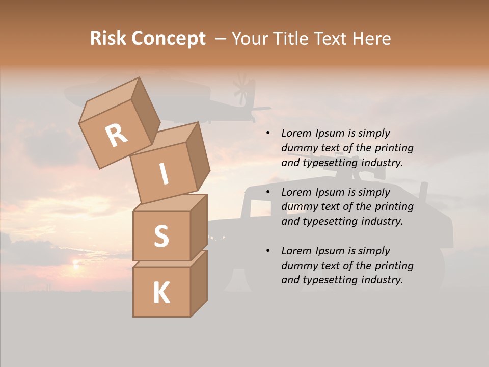 Helicopter Convoy Libya PowerPoint Template
