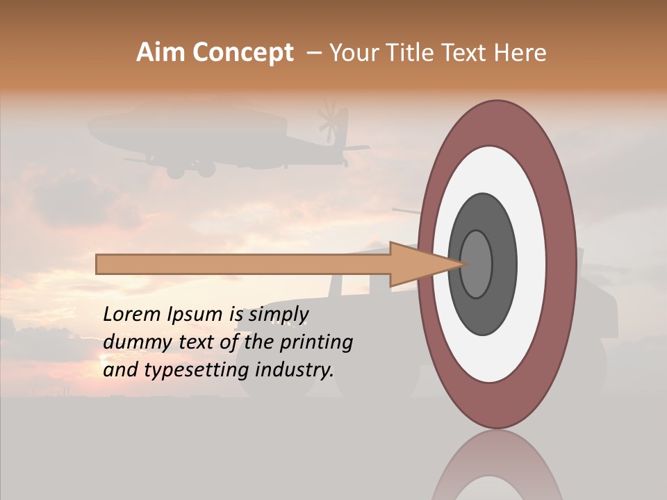 Helicopter Convoy Libya PowerPoint Template