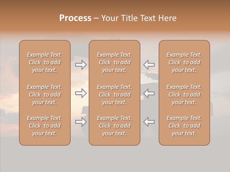 Helicopter Convoy Libya PowerPoint Template