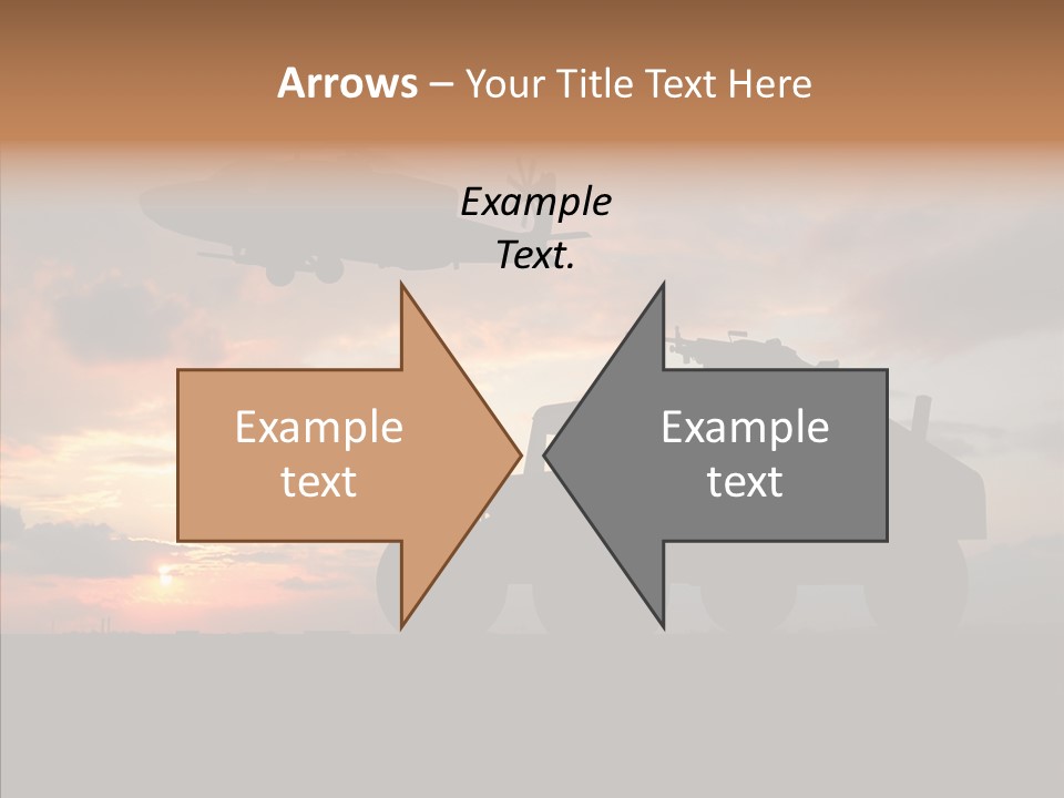 Helicopter Convoy Libya PowerPoint Template
