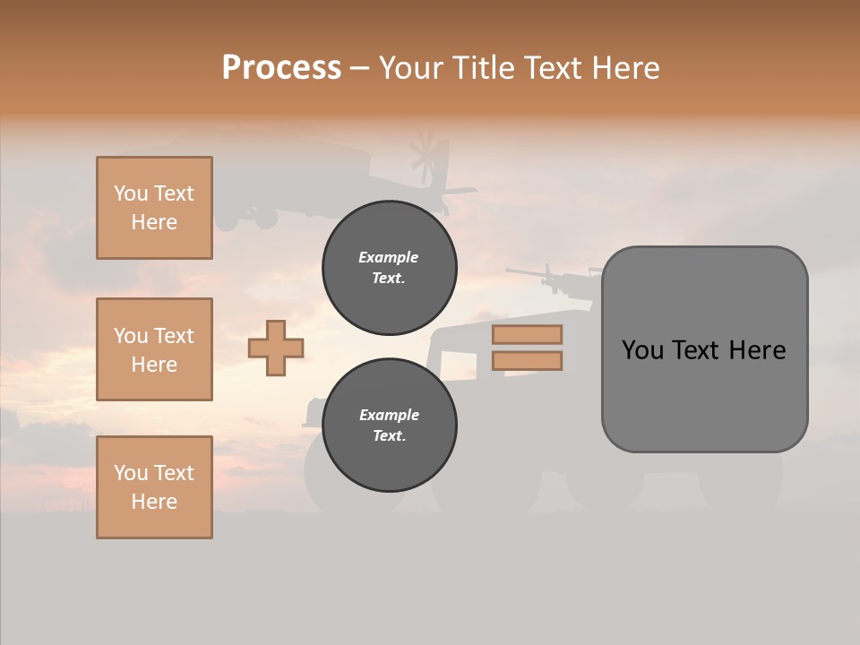 Helicopter Convoy Libya PowerPoint Template