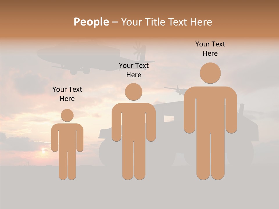 Helicopter Convoy Libya PowerPoint Template