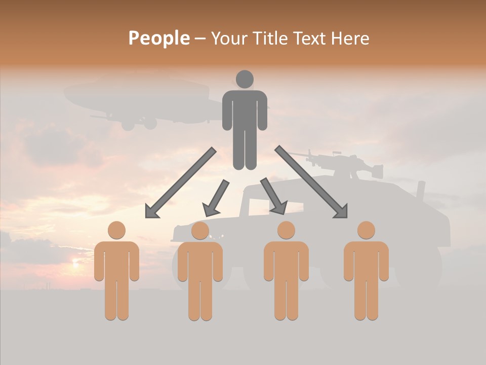 Helicopter Convoy Libya PowerPoint Template