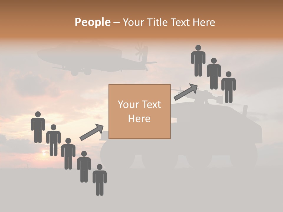 Helicopter Convoy Libya PowerPoint Template