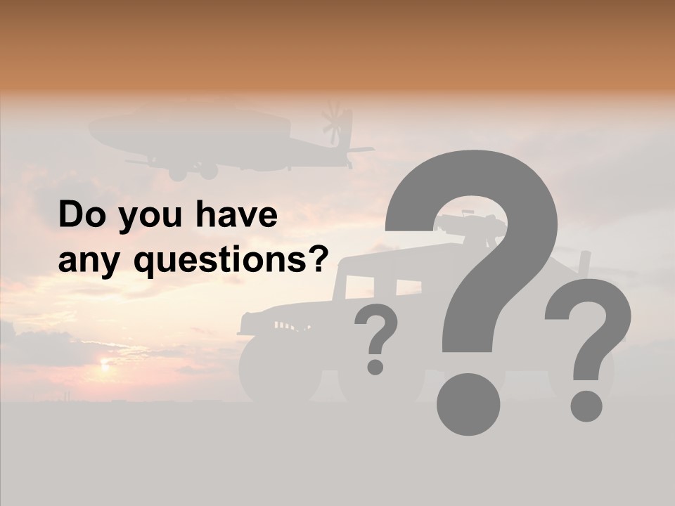 Helicopter Convoy Libya PowerPoint Template