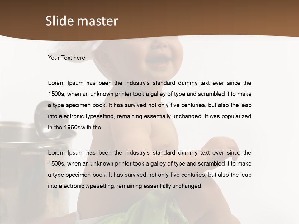 Cute Isolated Cooking PowerPoint Template