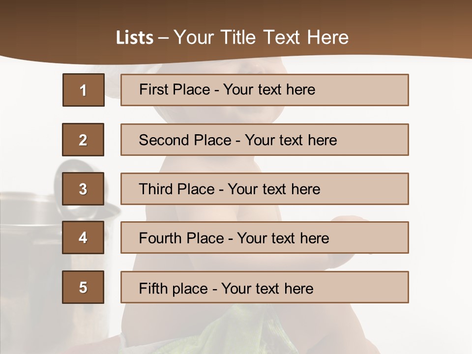Cute Isolated Cooking PowerPoint Template