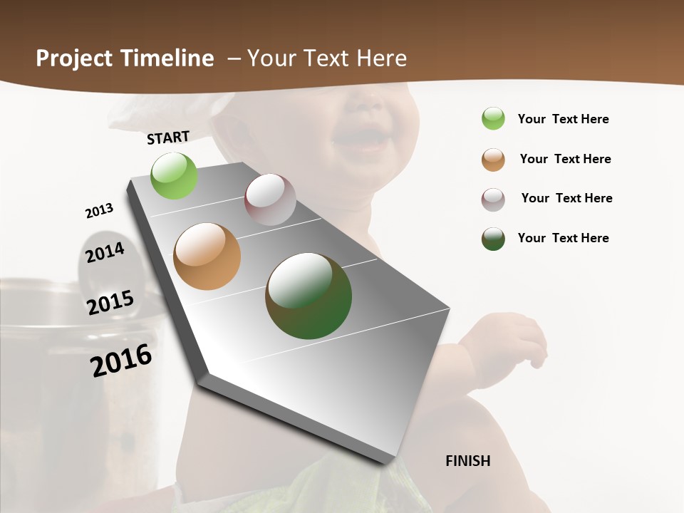 Cute Isolated Cooking PowerPoint Template