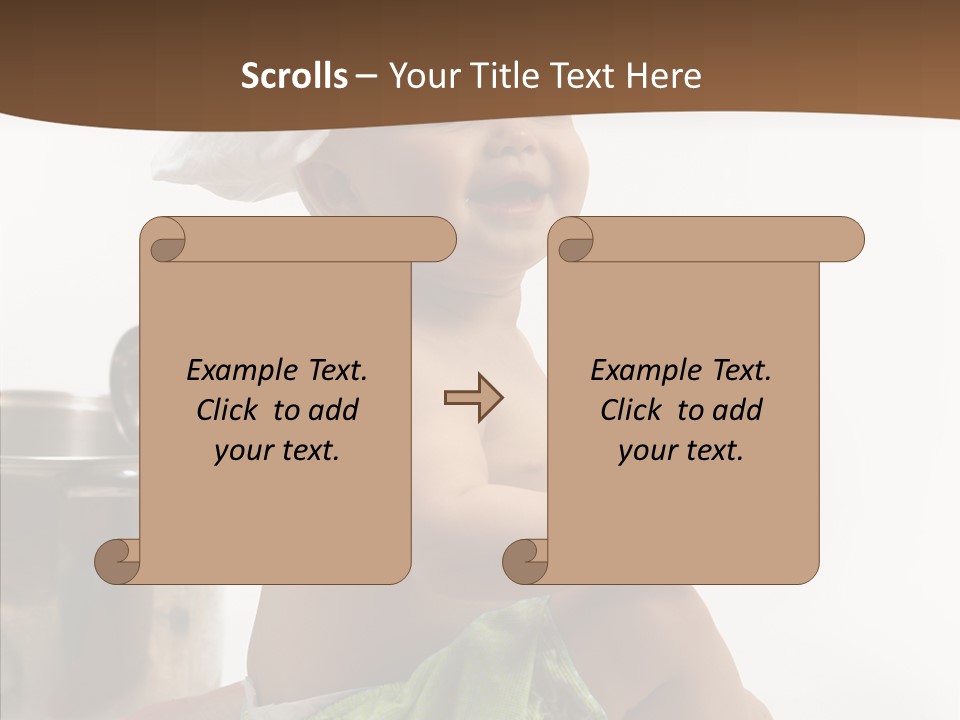 Cute Isolated Cooking PowerPoint Template