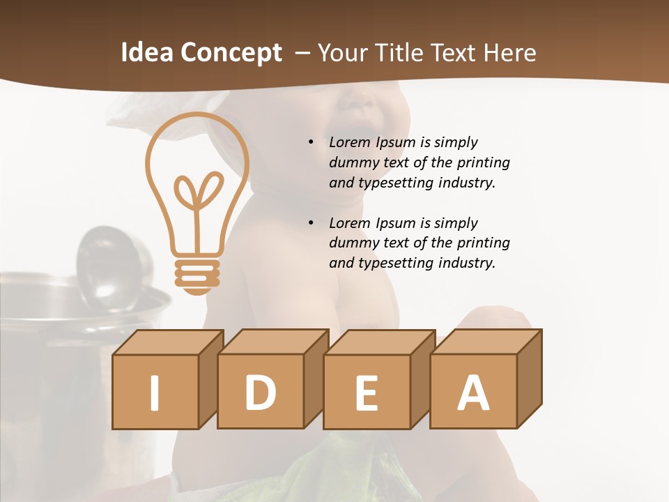 Cute Isolated Cooking PowerPoint Template