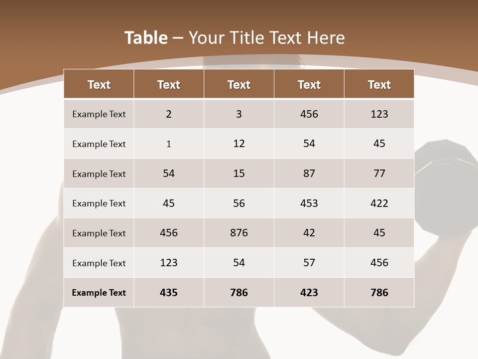 Abs Healthy Workout PowerPoint Template