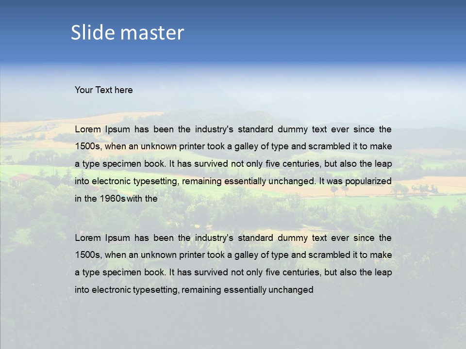 Travel Agricultural French PowerPoint Template