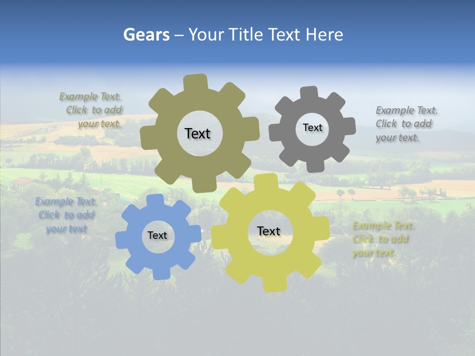 Travel Agricultural French PowerPoint Template