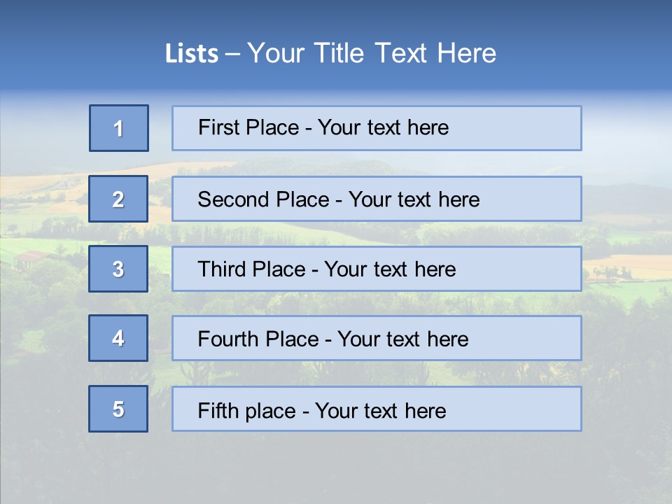 Travel Agricultural French PowerPoint Template