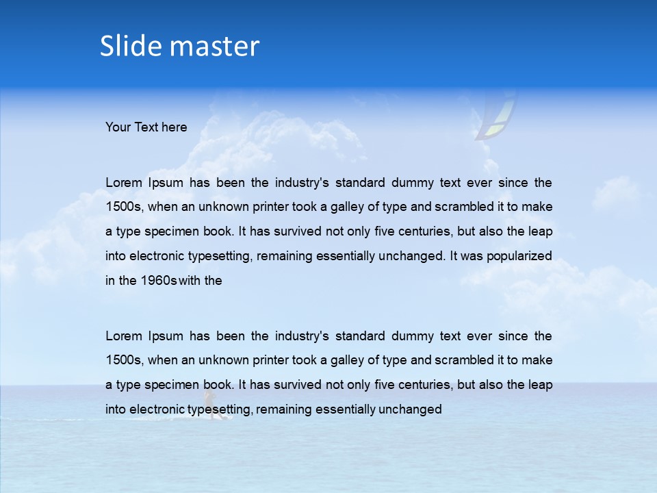 Danger Ocean Beach PowerPoint Template