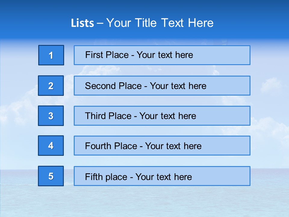 Danger Ocean Beach PowerPoint Template