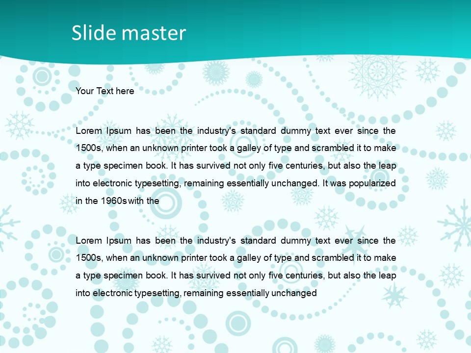 Pattern Trendy Calligraphy PowerPoint Template