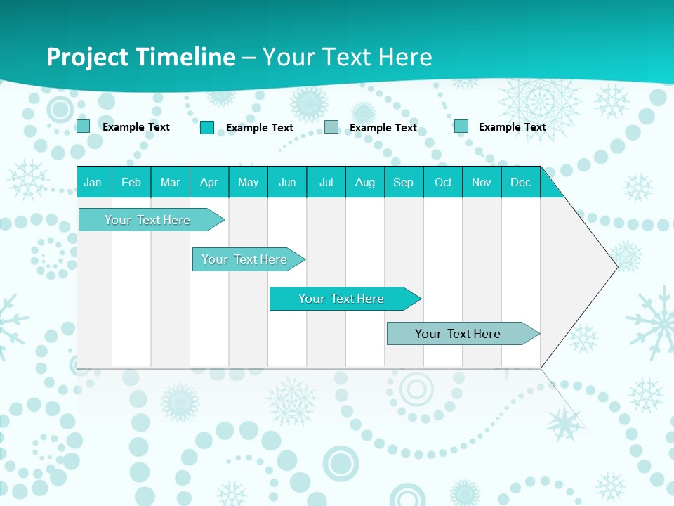 Pattern Trendy Calligraphy PowerPoint Template