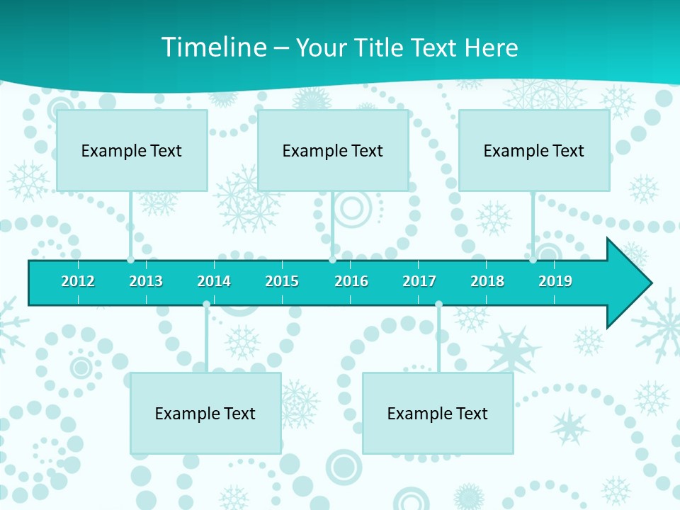 Pattern Trendy Calligraphy PowerPoint Template