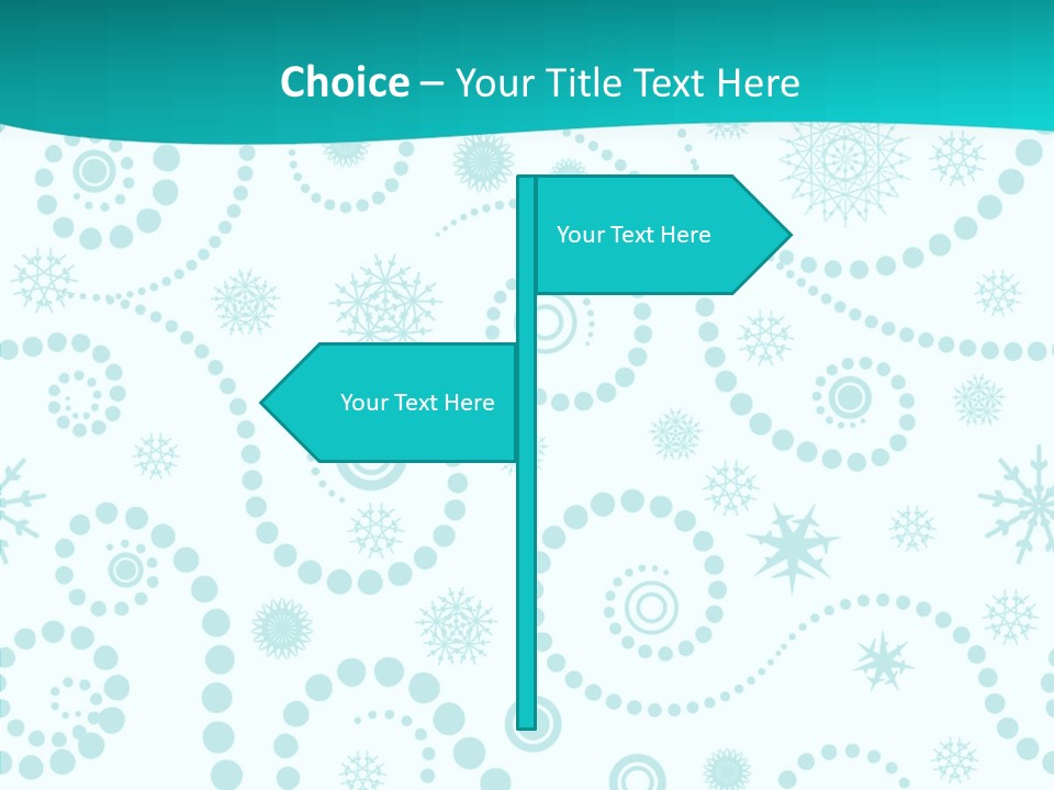 Pattern Trendy Calligraphy PowerPoint Template
