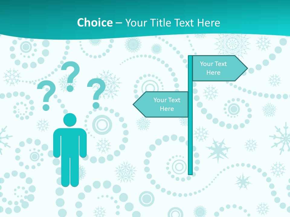Pattern Trendy Calligraphy PowerPoint Template