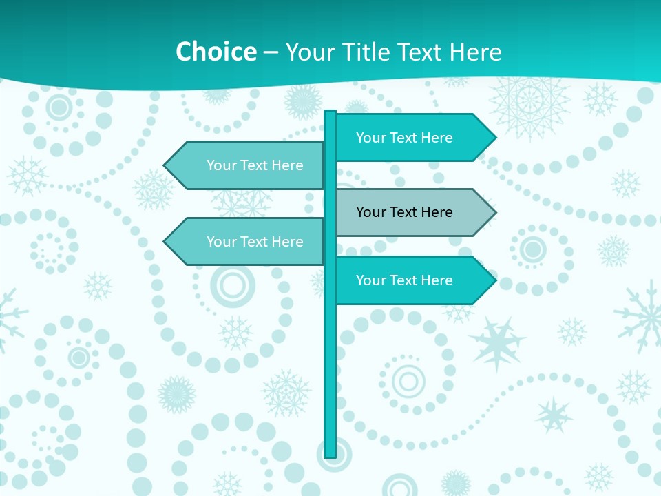 Pattern Trendy Calligraphy PowerPoint Template