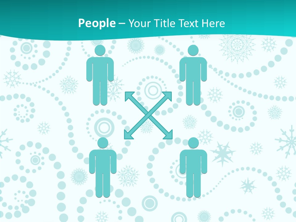 Pattern Trendy Calligraphy PowerPoint Template