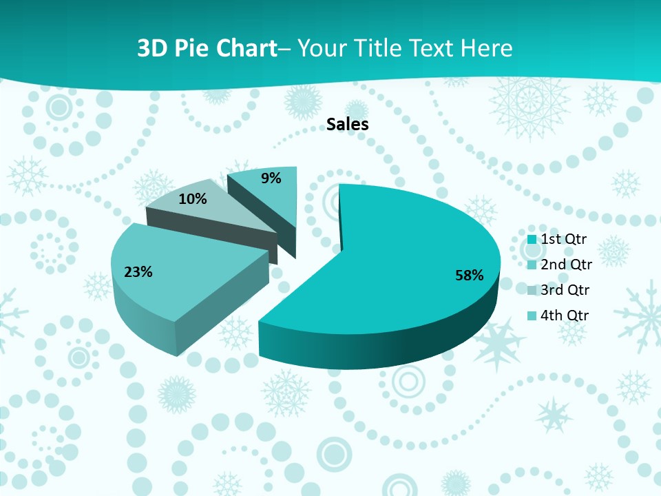 Pattern Trendy Calligraphy PowerPoint Template